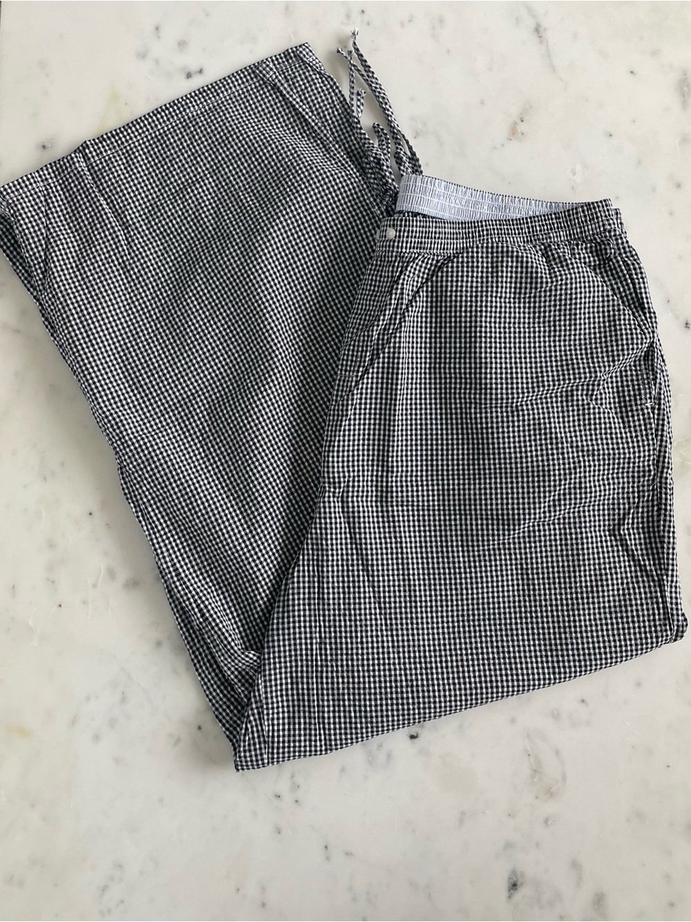 Aerie Micro-Gingham Seersucker Pants